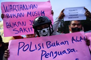 Aksi Solidaritas Wartawan di Jakarta