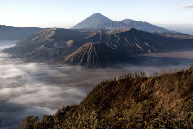 Taman Nasional Bromo Tengger Semeru di Jawa Timur (18/10/2019). Taman nasional tersebut merupakan salah satu tempat wisata di Jawa Timur.