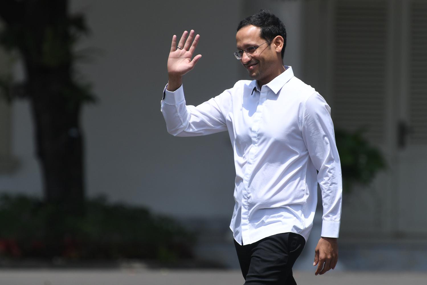 Nadiem Makarim Datang Ke Istana Kepresidenan