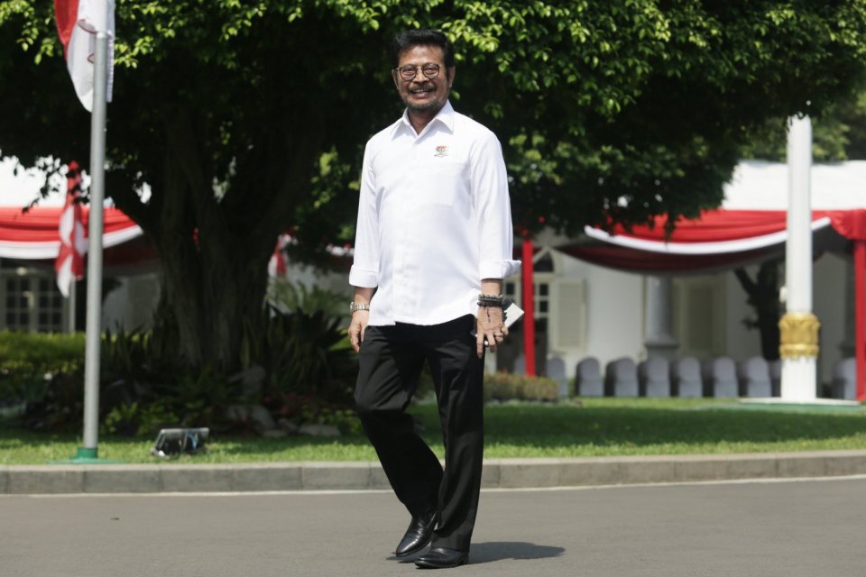 Syahrul yasin limpo, Kabinet Jokowi, Pertanian, perikanan, Menteri.