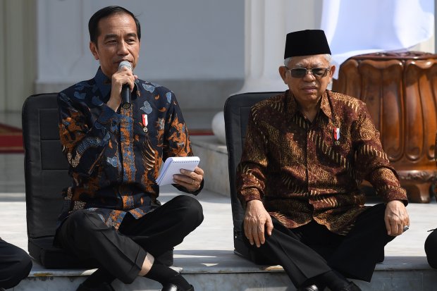 joko widodo, ma'ruf amin, kabinet indonesia maju