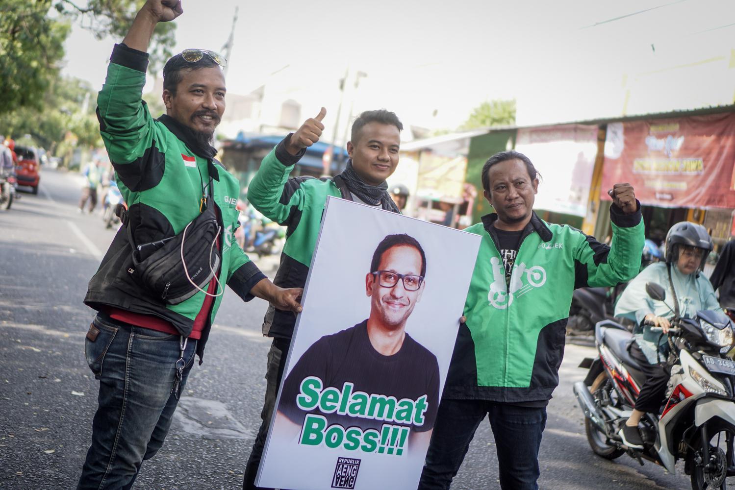 AKSI UCAPAN SELAMAT PENGEMUDI GOJEK