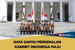 Gaya santai kabinet indonesia maju