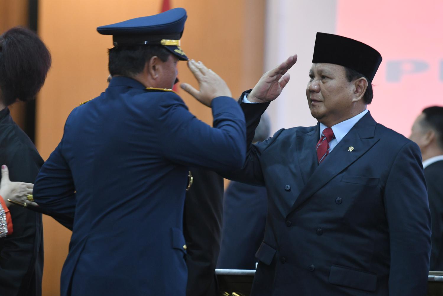 Prabowo, Mahfud, hak veto menko