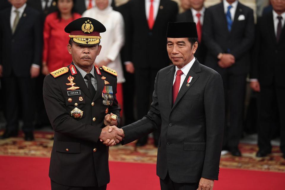 Jokowi, Novel Baswedan, kapolri