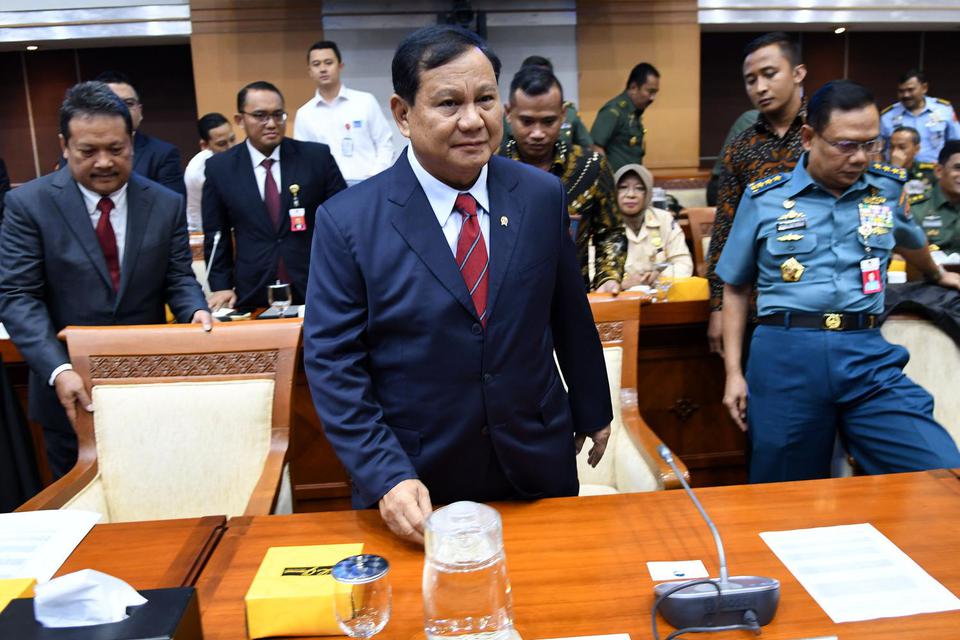Prabowo, Menhan Prabowo, Anggaran Kemenhan, DPR