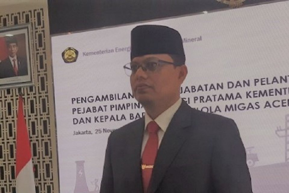 Menteri Energi dan Sumber Daya Mineral atau ESDM Arifin Tasrif melantik Teuku Mohamad Faisal sebagai Kepala Badan Kepala Badan Pengelola Migas Aceh (BPMA).
