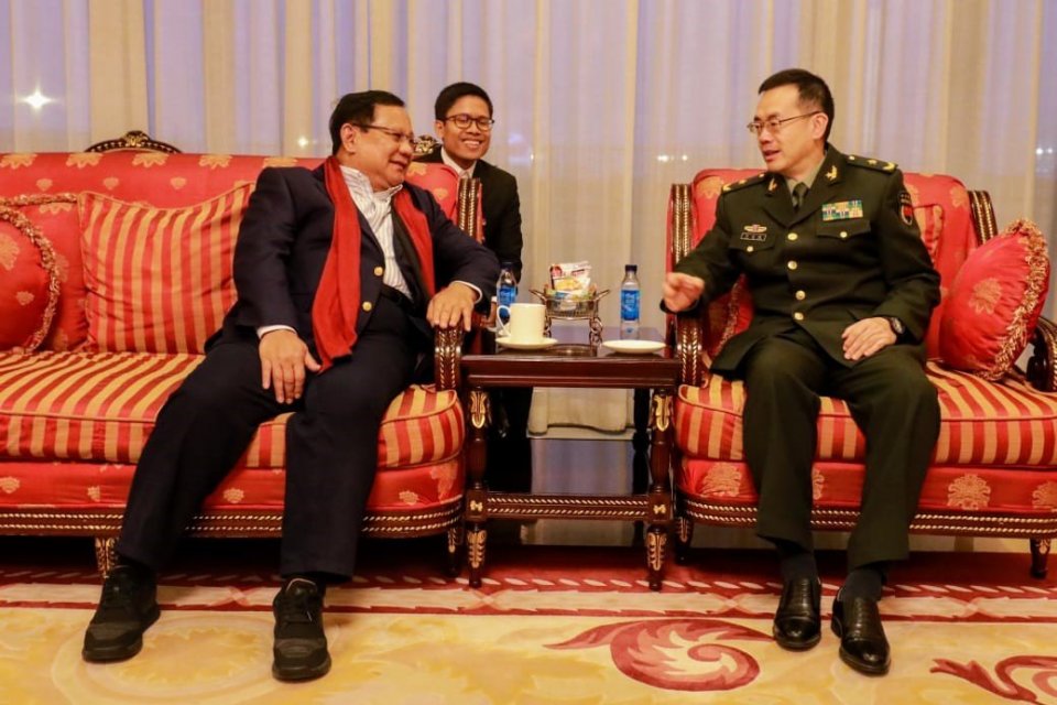 Prabowo Subianto, Tiongkok, Kementerian Pertahanan
