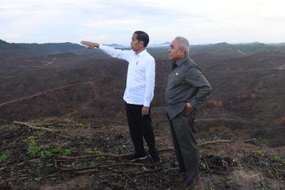 PRESIDEN MENINJAU IBU KOTA BARU