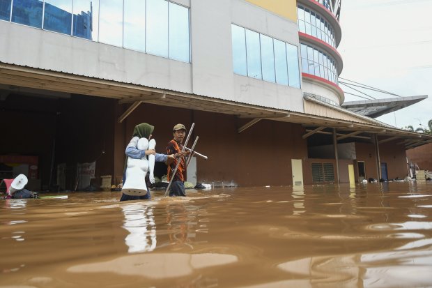 Jakarta Banjir, Banjir, BNPB, titik banjir