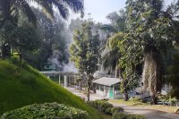 Fasilitas produksi PT Toba Pulp Lestari Tbk di Porsea, Sumatera Utara