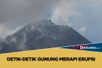 Detik-detik Gunung Merapi Meletus