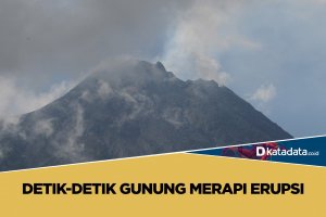 Detik-detik Gunung Merapi Meletus