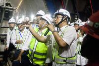 MENHUB TINJAU PROYEK KERETA CEPAT TUNNEL 4