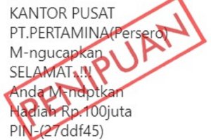 Pertamina Minta Masyarakat Waspada Penipuan Undian