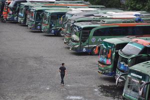 PENGUSAHA BUS AKAP TERDAMPAK LARANGAN MUDIK