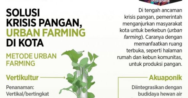 Solusi Krisis Pangan, Urban Farming Di Kota - Infografik Katadata.co.id