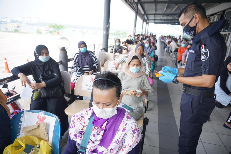 Ilustrasi pemulangan pekerja migran Indonesia. BP2MI sudah pulangkan 162 ribu PMI. 