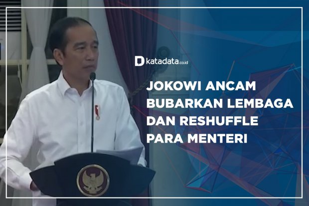 Jokowi Ancam Bubarkan Lembaga dan Reshuffle Para Menteri