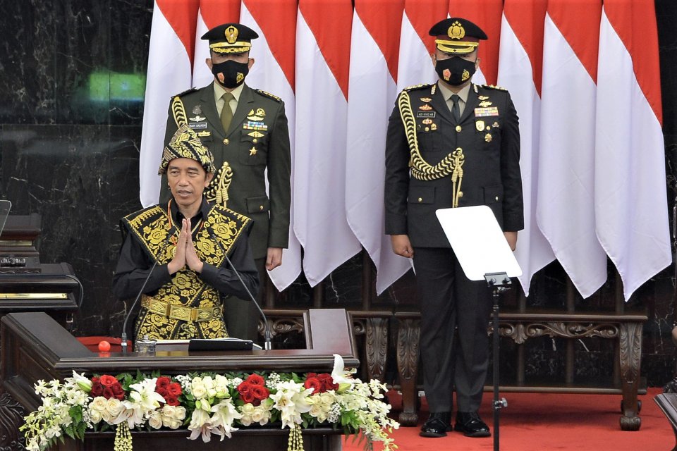 Jokowi, pertumbuhan ekonomi, rapbn 2021, asumsi makro, inflasi