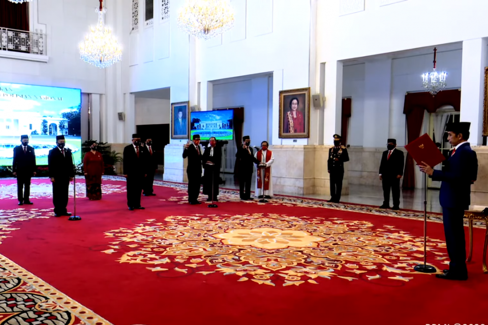 jokowi, kompolnas, mahfus md, yasonna laoly