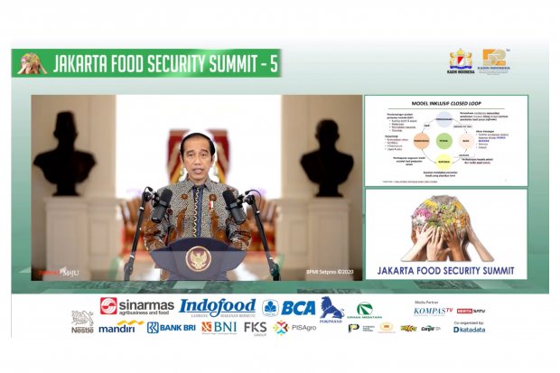 Kadin, inclusive close loop, pangan, ketahanan pangan, JFSS2020, Jokowi