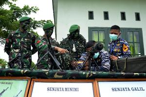 KUNJUNGAN DI MARKAS BATALYON INFANTERI 734 SNS AD TUAL