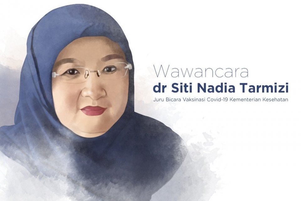 Jubir Vaksinasi Nasional Siti Nadia Tarmizi (Ilustrasi: Joshua Siringo-Ringo)