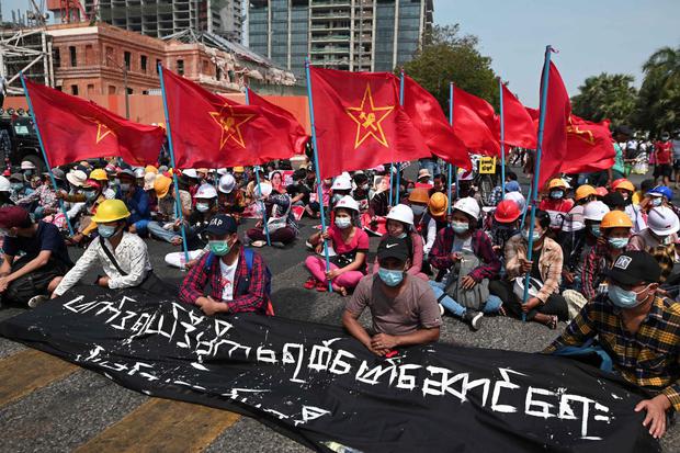 kedubes RI, Myanmar, kudeta militer, demonstrasi di KBRI Myanmar