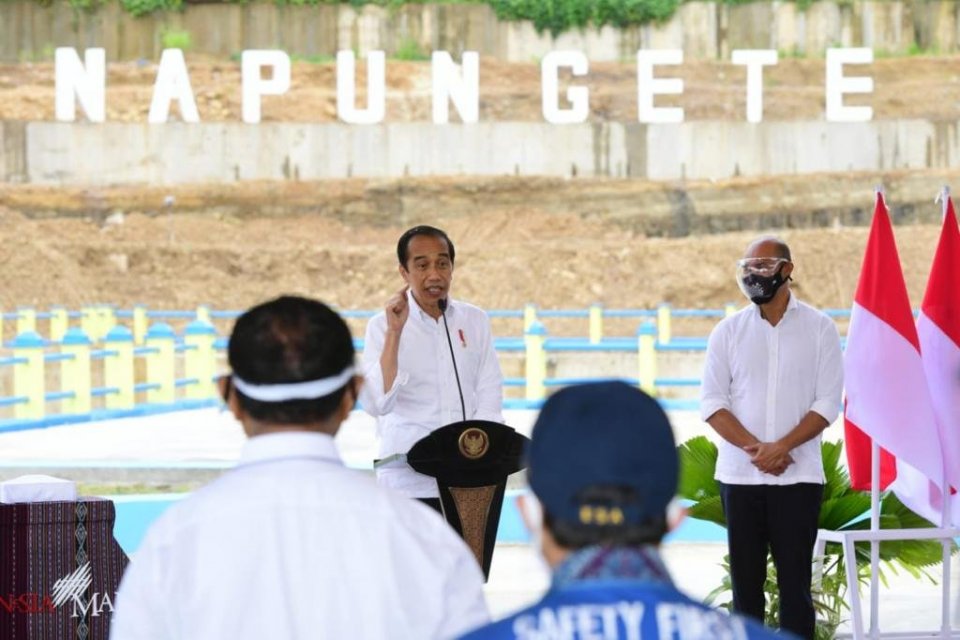 NTT, bendungan, Jokowi