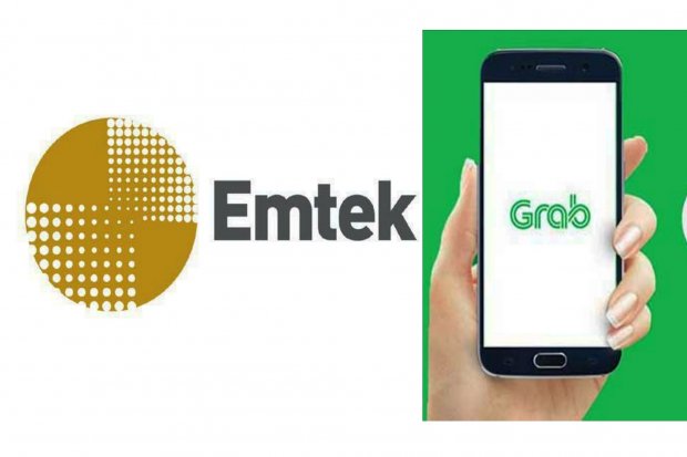 Logo Emtek dan Grab