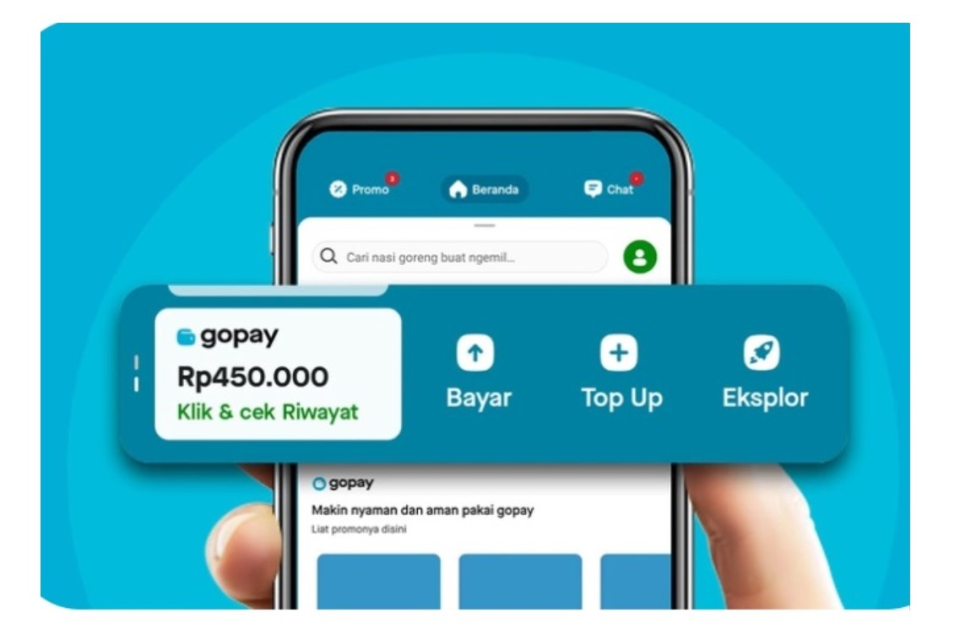 cara top up gopay dari dana