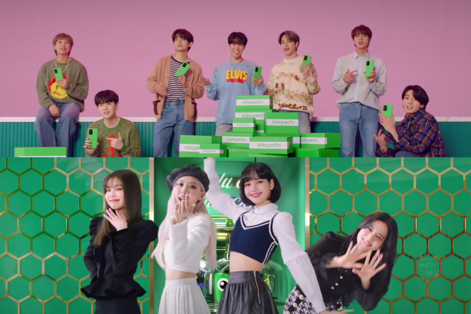 BTS dan Blackpink for Tokopedia