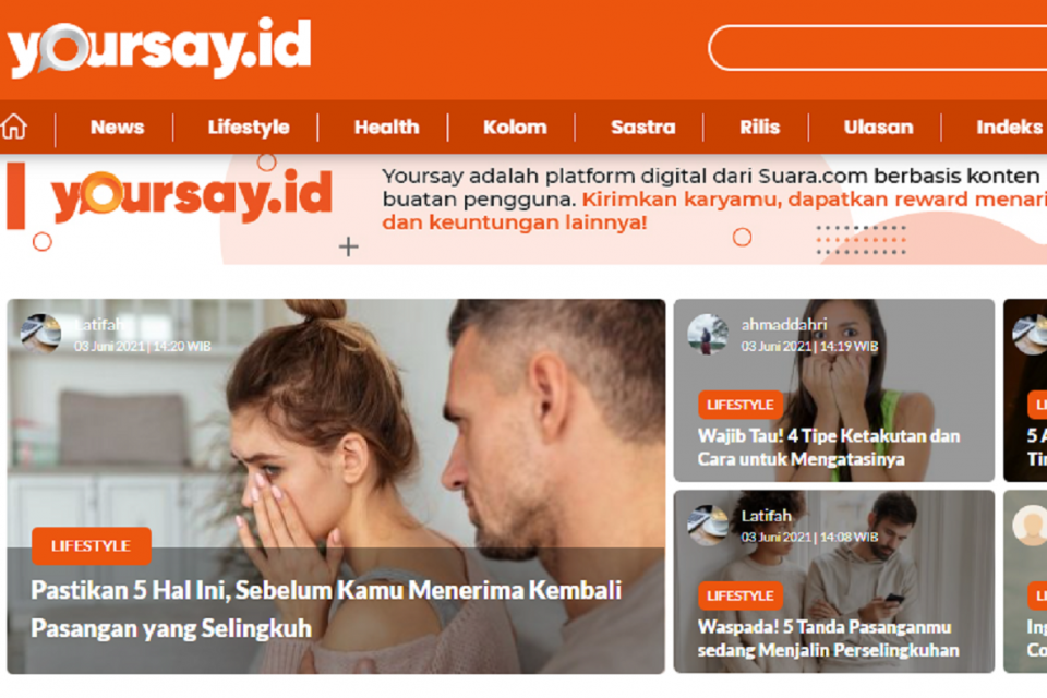 Perusahaan media Arkadia Digital Media meluncurkan platform penerbitan konten Yoursay.id.