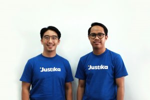 Co-founder sekaligus CEO Justika Melvin Sumapung dan Co-founder sekaligus CTO Justika Husein