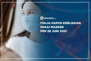 Italia Hapus Kebijakan Pakai Masker Per 28 Juni 2021