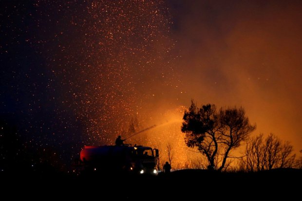 Salah satu ilustrasi kebakaran hutan yang timbul akibat dampak pemanasan global. 