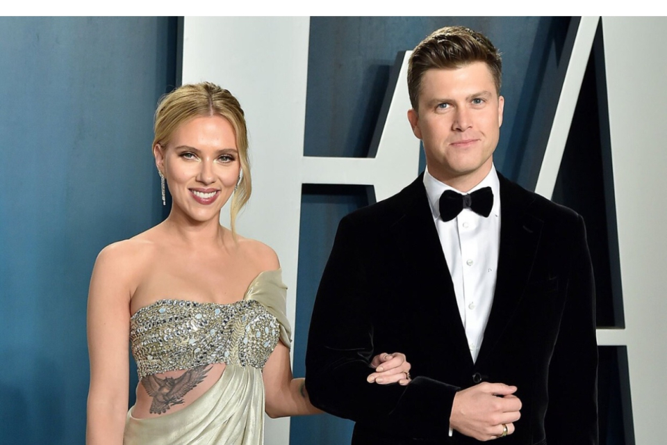 Scarlett johansson, colin jost