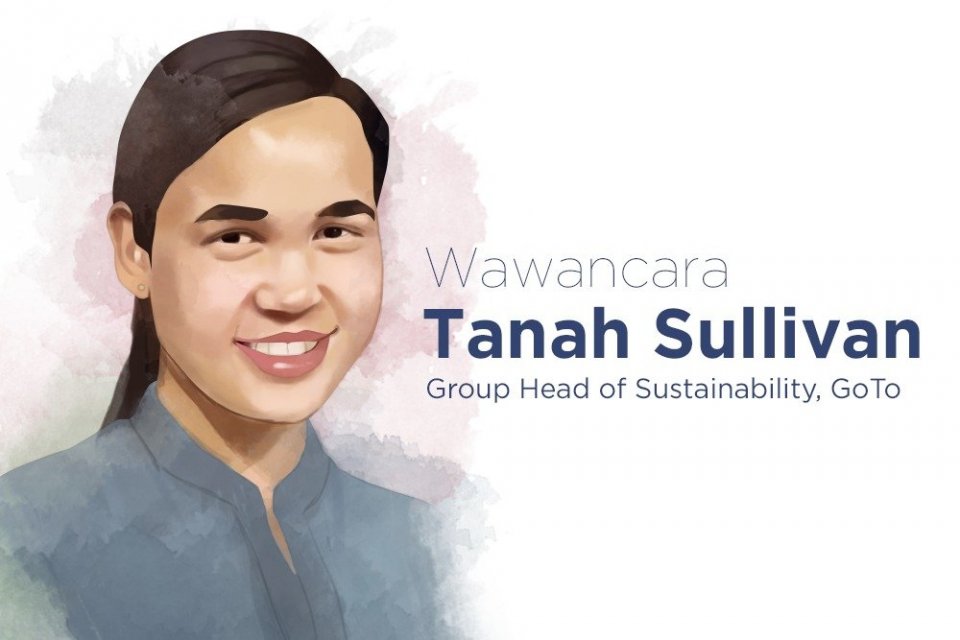 Ilustrasi Tanah Sullivan Group Head of Sustainability GoTo