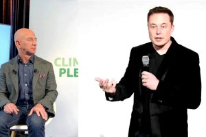 Jeff Bezos dan Elon Musk