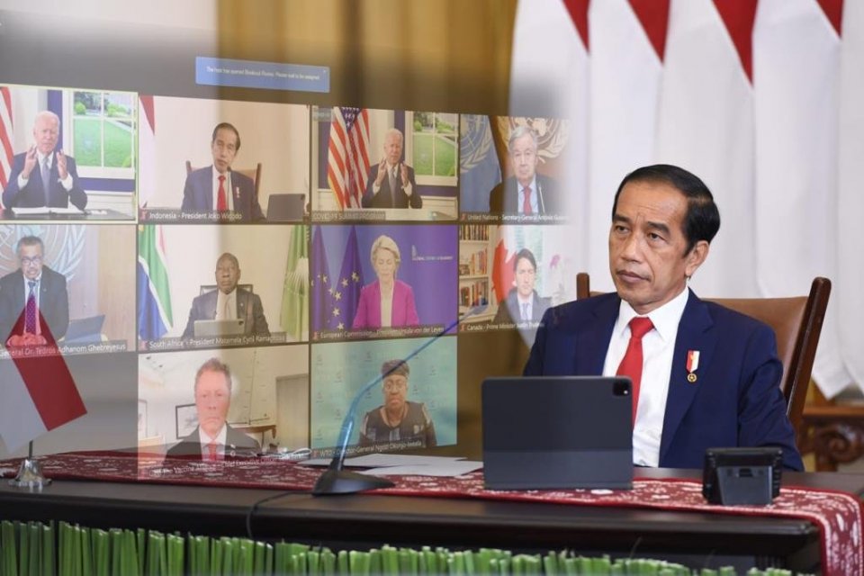 Jokowi, biden, covid-19
