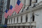 Wall Street, New York Stock Exchange, bendera Amerika