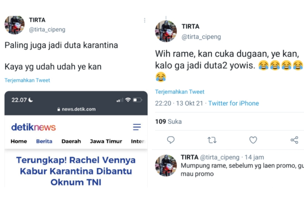 Rachel Vennya - dr. Tirta
