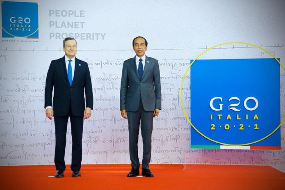 Perdana Menteri Italia Mario Draghi, Jokowi, KTT G20, umkm