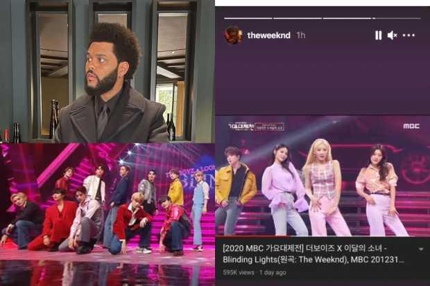 The Weeknd Notice THE BOYZ dan LOONA di Instagram
