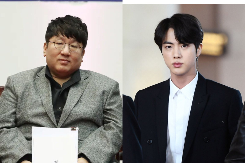 Bang Si Hyuk dan Jin BTS