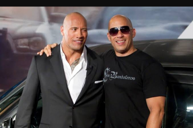 Vin Diesel dan Dwayne Johnson