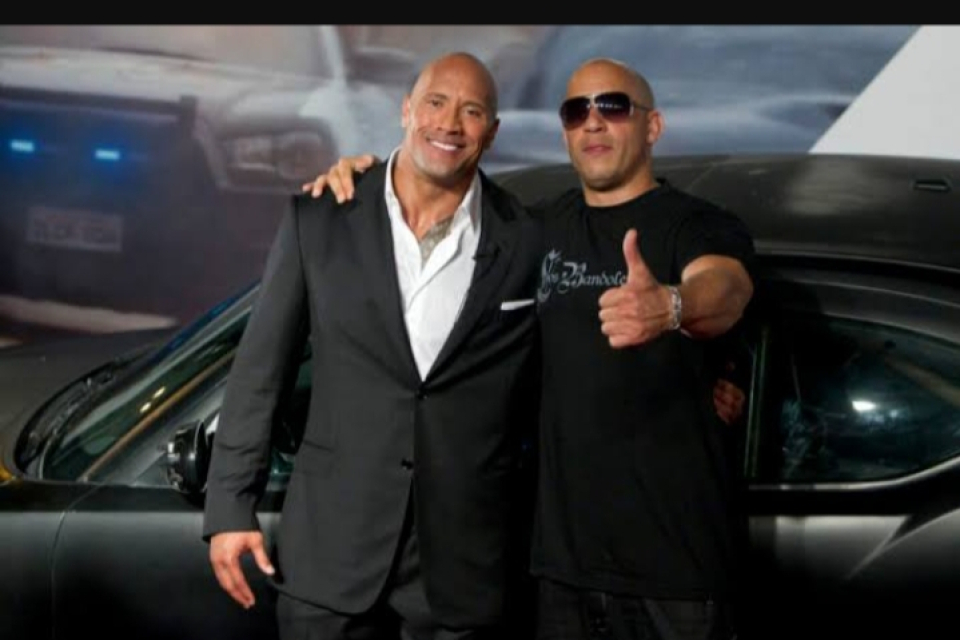 Vin Diesel dan Dwayne Johnson