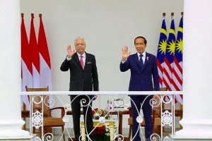 Presiden Joko Widodo menerima kunjungan Perdana Menteri Malaysia Ismail Sabri di Istana Bogor, Rabu (10/11). Foto: Antara