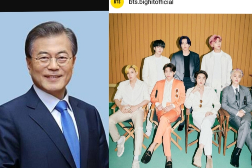 Presiden Moon Jae In dan BTS